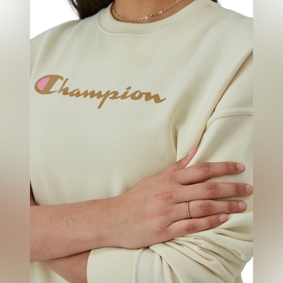 Champion Power-blend Crewneck Sweatshirt, Script Logo NWT - Picture 4 of 7